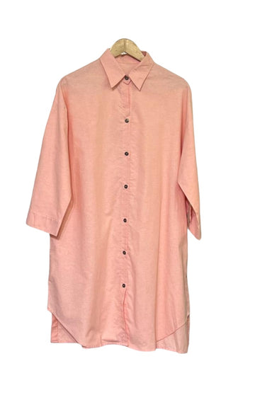 Plumeria Shirt Dress