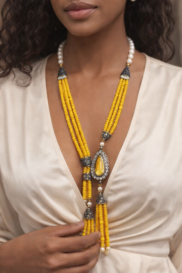 Amber TearDrop Necklace