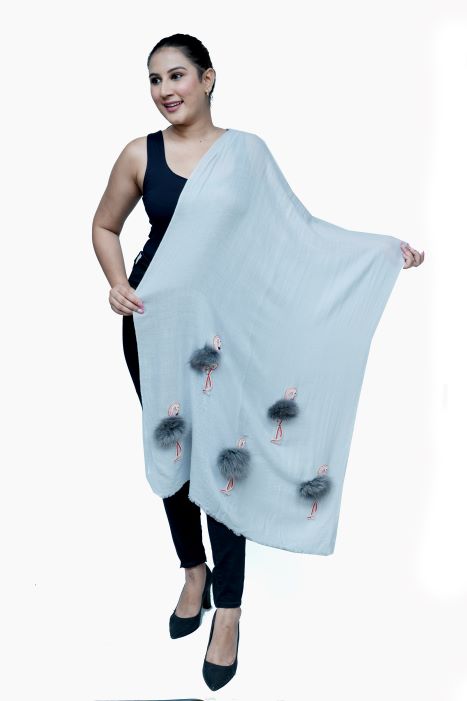 Flamingo Design Stole