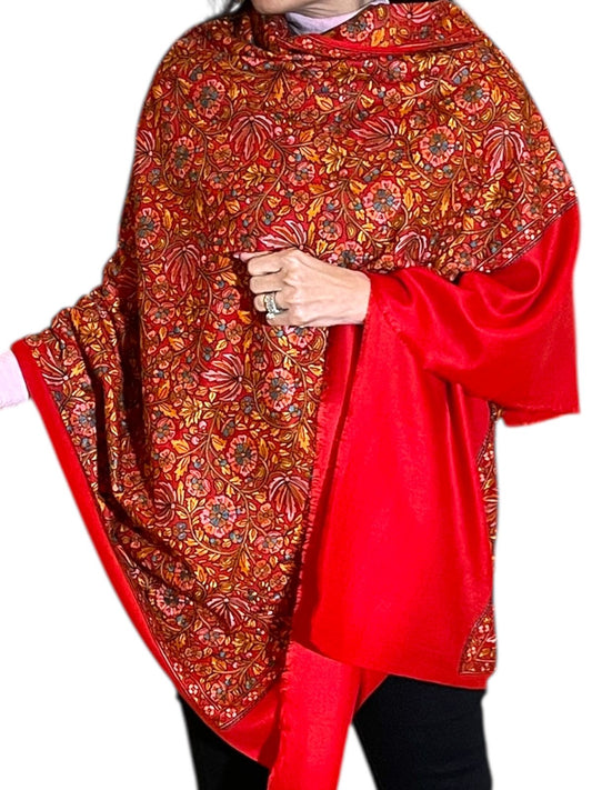 Heritage Floral Pashmina Shawl