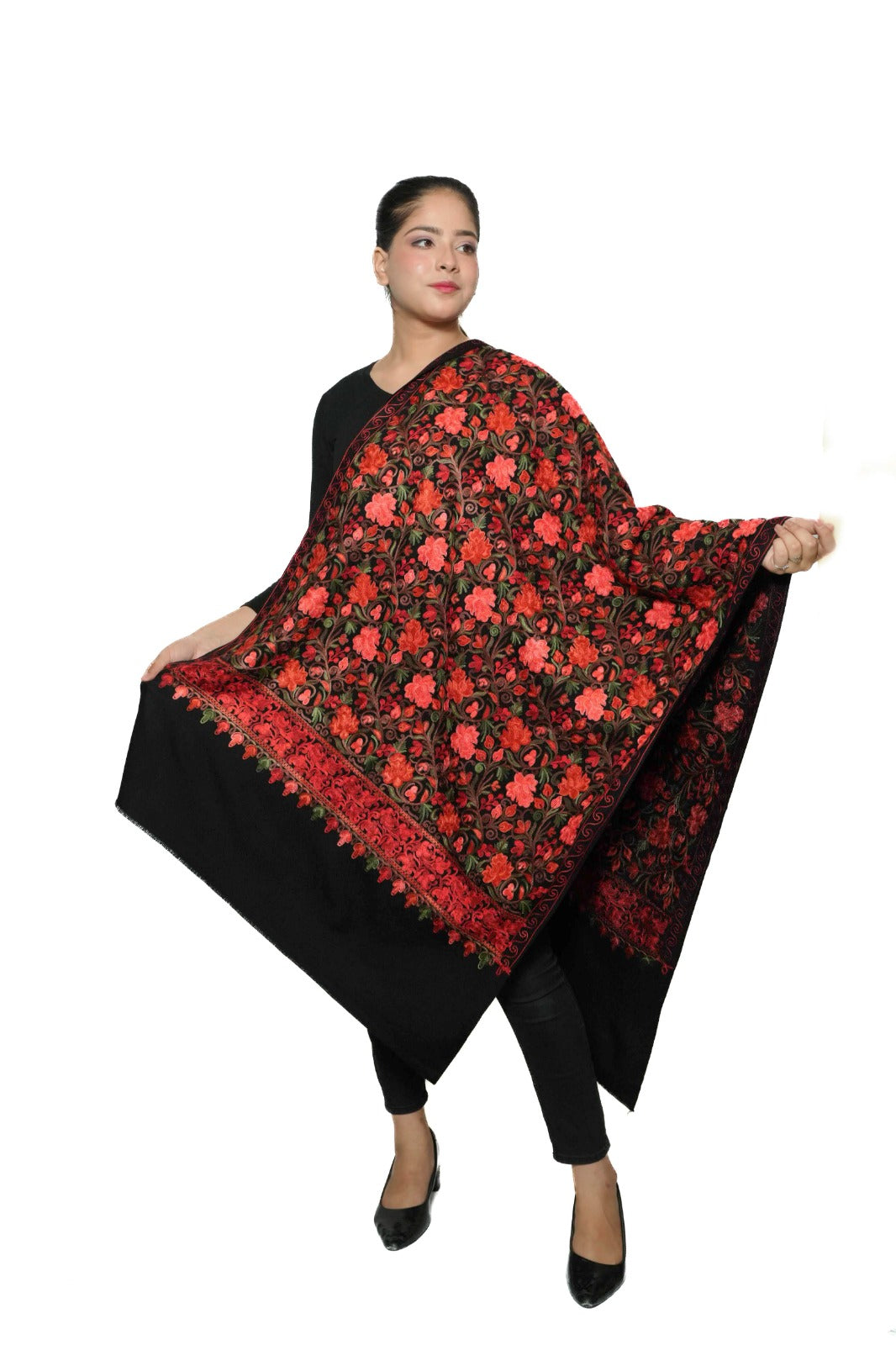 Maybelline Wool Aari Jama Embroidery Shawl