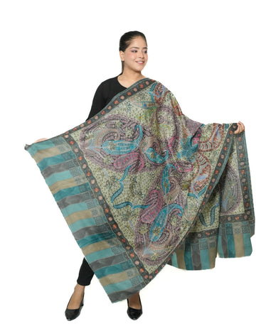 Clinique Fine Wool Kalamkari Shawl