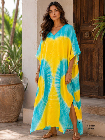 Tie-Dye Kaftan ( Free Size )