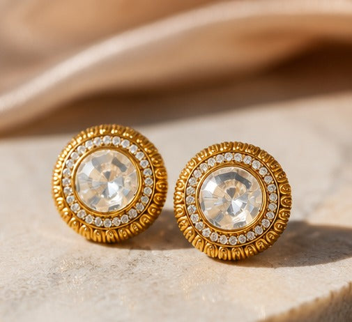 Pearl Halo Statement Earrings