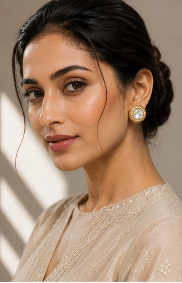 Pearl Halo Statement Earrings