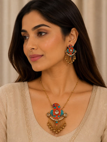 Mosaic Statement Necklace Set