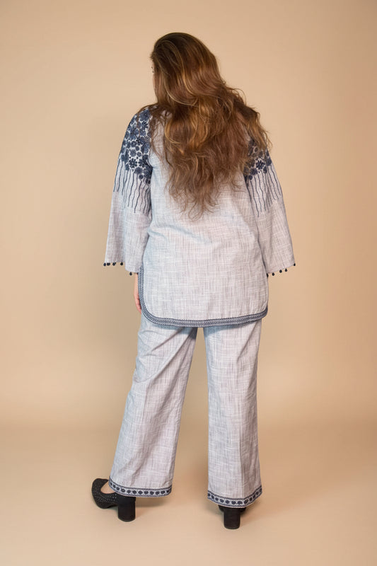 Indigo Bloom Co-ord Set