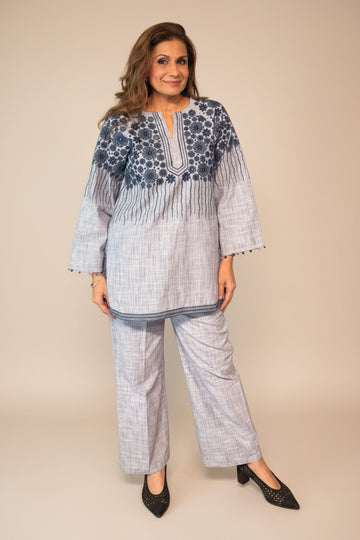 Indigo Bloom Co-ord Set