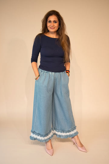Denim Dream Lace Pants