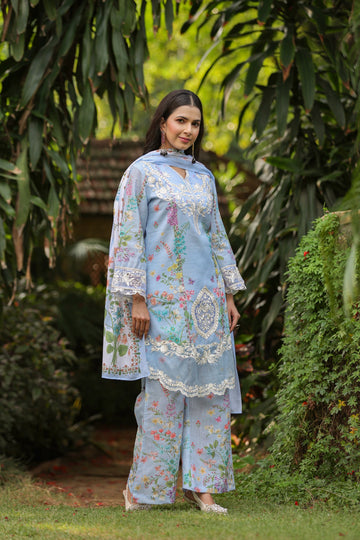 Floral Garden Pure Cotton 3-Piece Suit