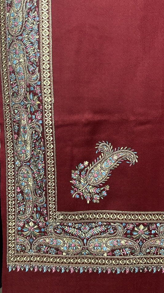 Fine Wool Pashmina Badami Shawl