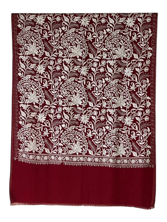 Fiama Pashmina Allover Silk Thread Embroidery Stole