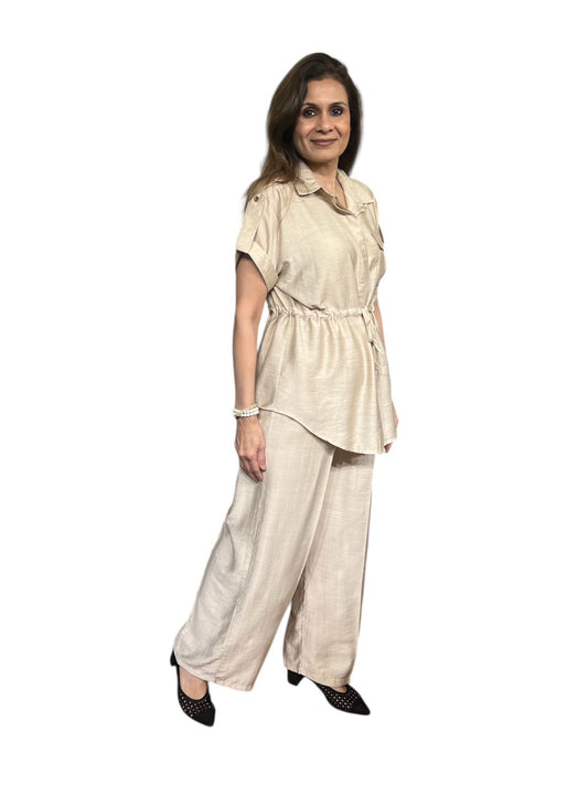 Sandstone Luxe Co-Ord Set ( Free Size )