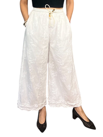 Chikankari Charm Pants