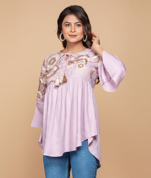 Orchid Kurti Top