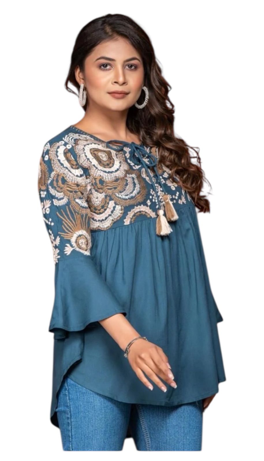Orchid Kurti Top