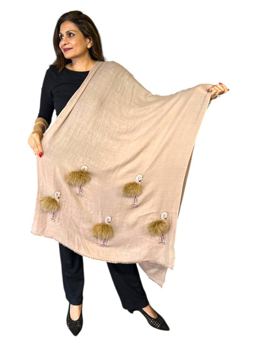 Flamingo Design Stole