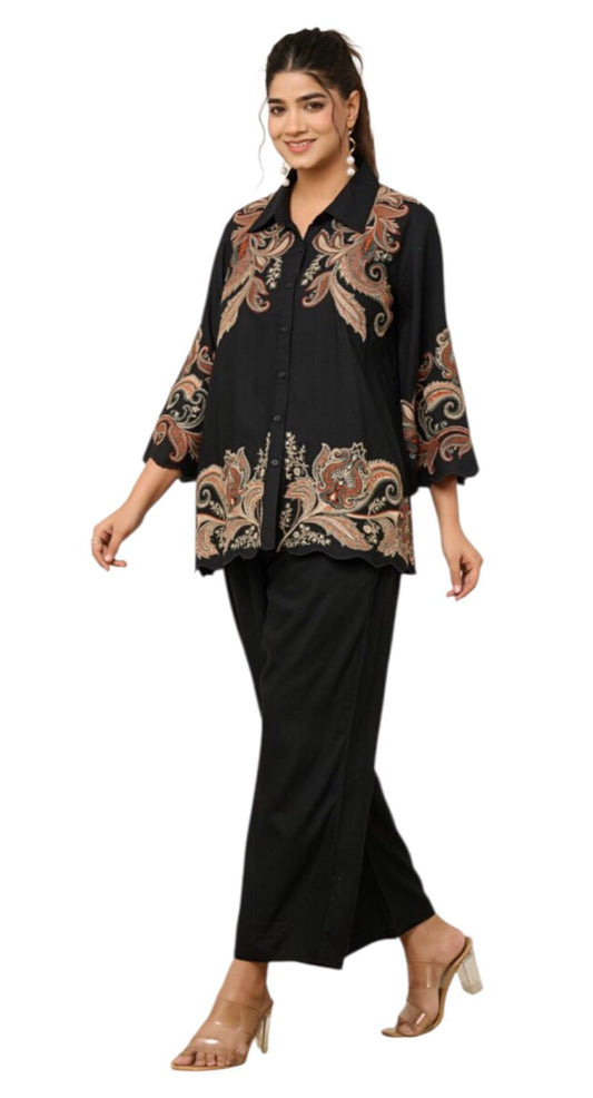 Evara Embroidered Set