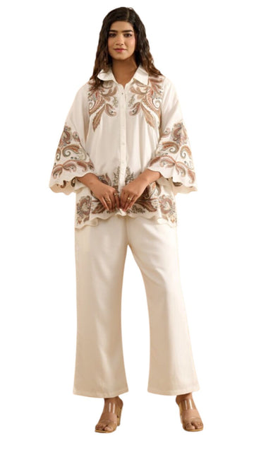 Evara Embroidered Set