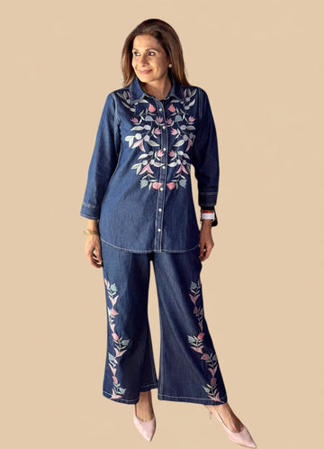 Lotus Denim Co-ord Set