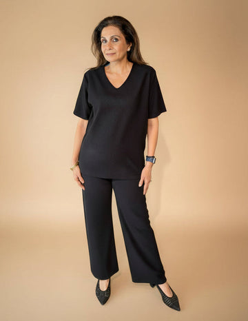 Luna Ribbed Co-Ord Set (Free Size)