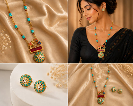 Morbagh Pendant Necklace Set
